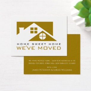 Guld, byte av Adress-kort Visitkort