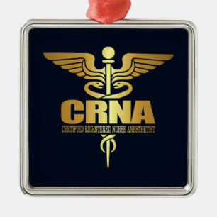 Guld- Caduceus (CRNA) Julgransprydnad Metall