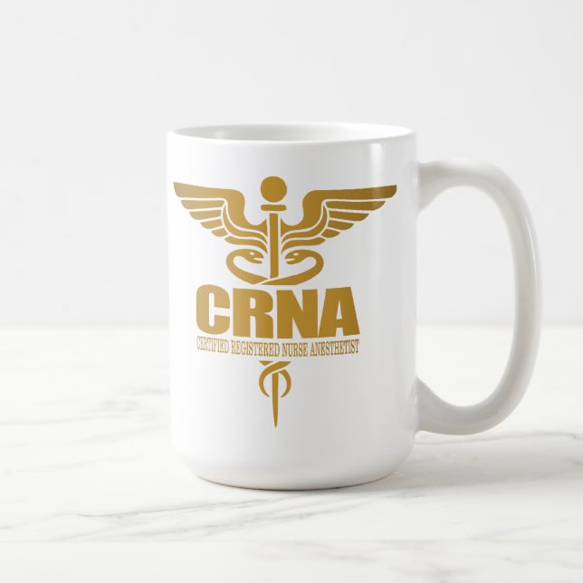 Guld Caduceus (CRNA) Kaffemugg (Höger)