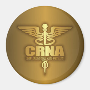 Guld Caduceus (CRNA) Magnet