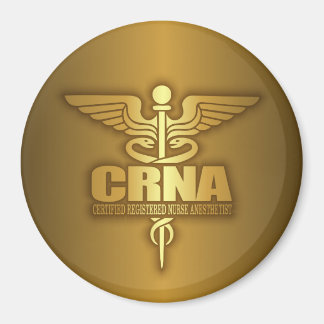 Guld Caduceus (CRNA) Magnet