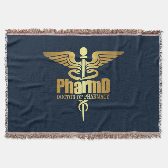 Guld Caduceus (PharmD) Filt (Framsidan)