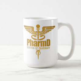 Guld Caduceus (PharmD) Kaffemugg