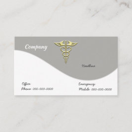 Guld Caduceus Visitkort