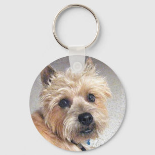 Guld Cairn Terrier Nyckelring