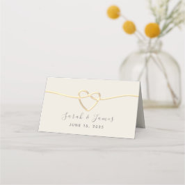 Guld Calligraphy Bröllop Placeringskort