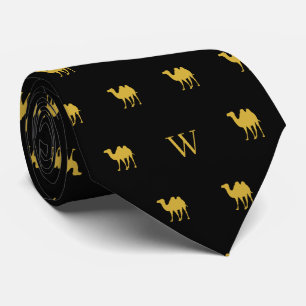 Guld Camel Humpday Monogram Initialer Black Slips