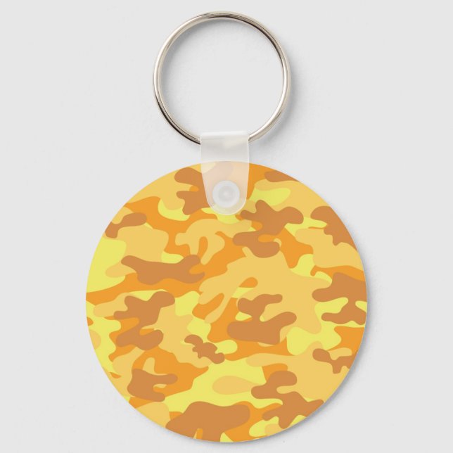 Guld Camouflage Nyckelring (Framsida)