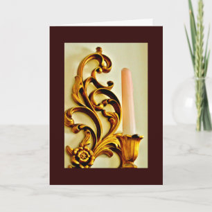 Guld Candle Sconce Kort
