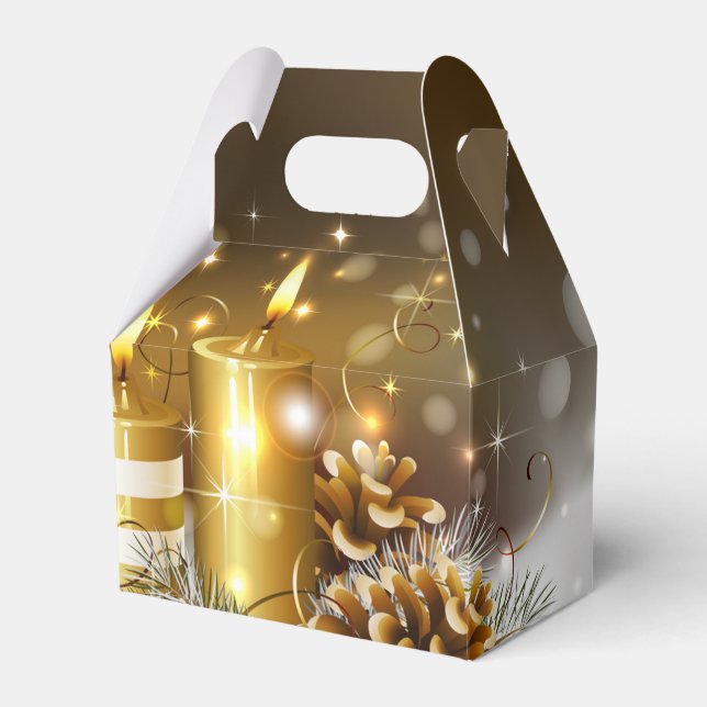 Guld Candles Elegant Helgdag Presentaskar (Framsidan Sidan)