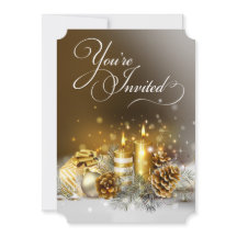 Guld Candles jul-Eleganten Party