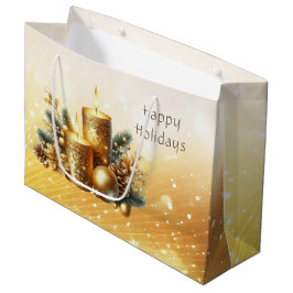 Guld Candles jul-Helgdag Gift Bag