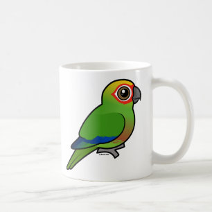 Guld--capped parakiter kaffemugg