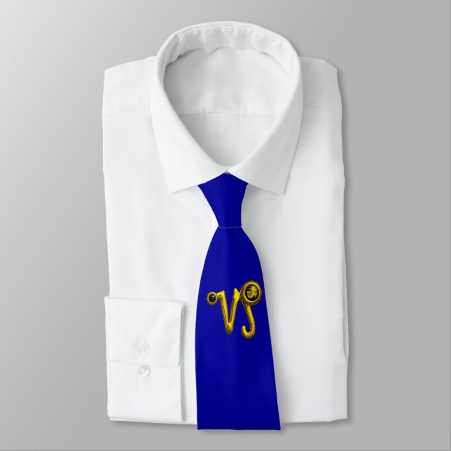 GULD CAPRICORN ZODIAC JEWEL Blue Slips (Bunden)