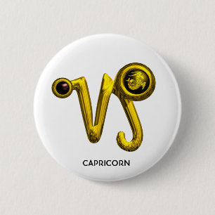 GULD CAPRICORN/ZODIAC SIGN JEWEL KNAPP