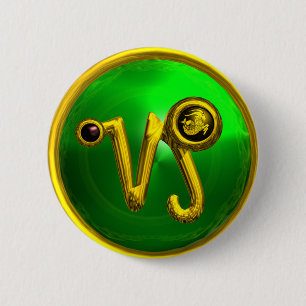 GULD CAPRICORN/ZODIAC SIGN JEWEL KNAPP