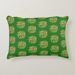 Guld Celtic Horse Mönster Prydnadskudde