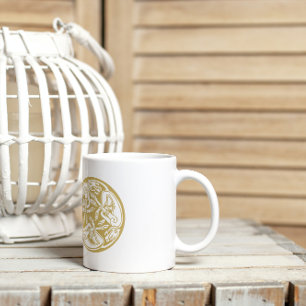 Guld Celtic Hund Trio Kaffemugg