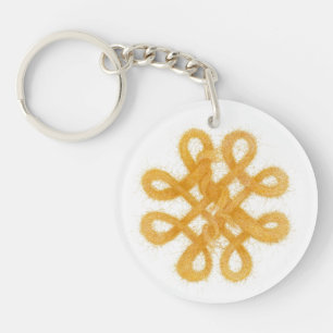 GULD CELTIC KNOT-nyckelkedja i akrylcirkulär