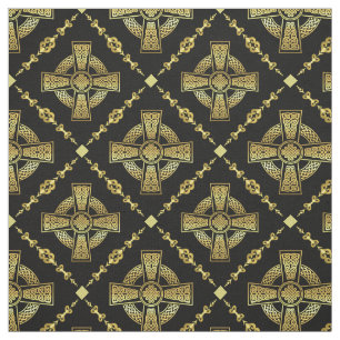 Guld Celtic kor/braided knot design trasa Tyg