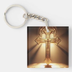 Guld Celtic Kor med Crucifixion