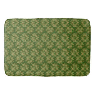 Guld Celtic Shamrock Mönster Badrumsmatta