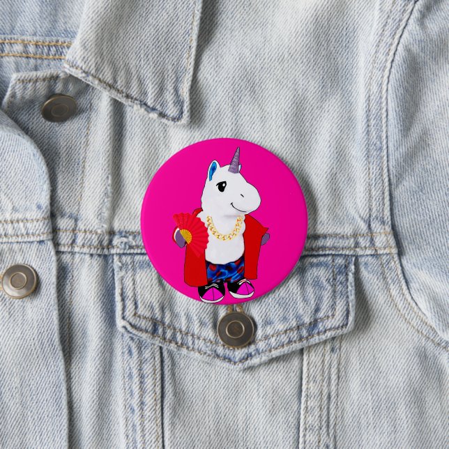 Guld chain Shade Fläkt Unicorn Knapp (In Situ)