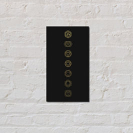 Guld Chakras Meditation Affärskort Visitkort