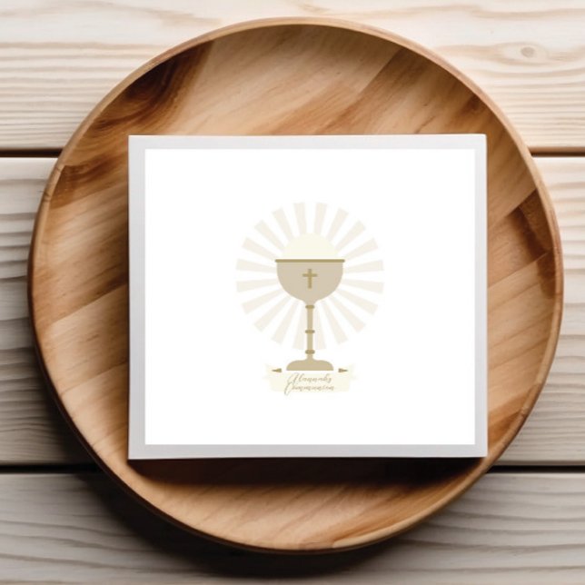 Guld Chalice Communion Napkins Pappersservett (Skapare uppladdad)