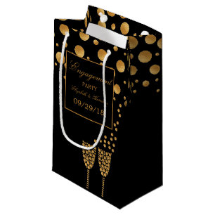 Guld Champagne Bubbles Förlovningsfest