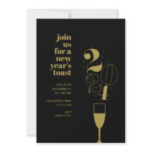 Guld Champagne Glass 2024 Nyårsafton Party