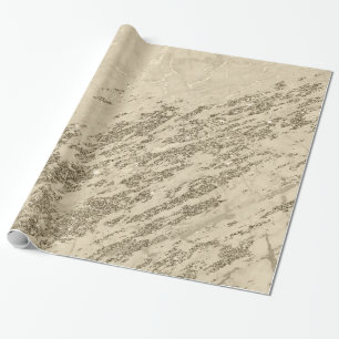 Guld Champagne Glitter Marble Glossy Presentpapper