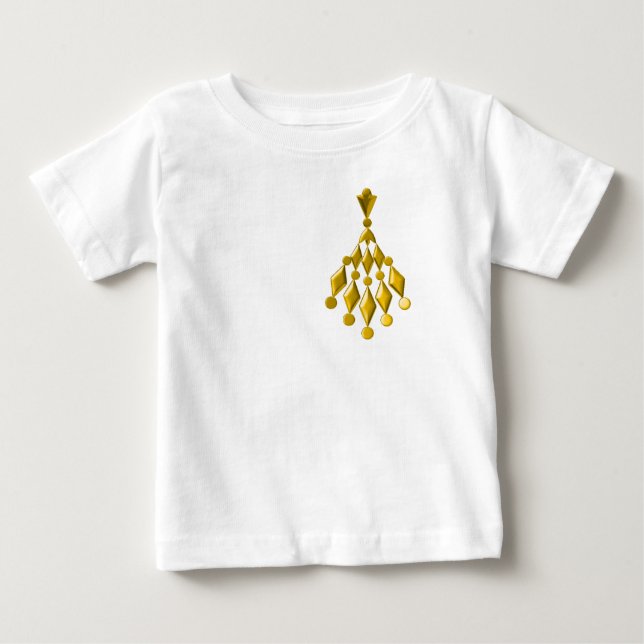 Guld chandelier tee shirt (Framsida)