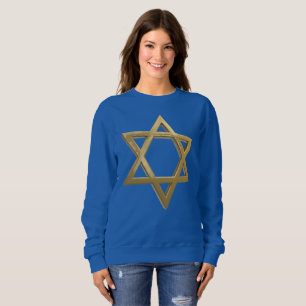 guld chanukkah-stjärna för levande kvinnor, tröja