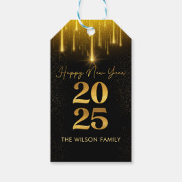 Guld Cheers nya Helgdag-Märkre för familjen Presentetikett