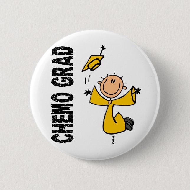 Guld CHEMO AKADEMIKER 1 (barndomcancer) Knapp (Framsida)