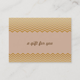 Guld Chevron Salon and Spa Gift Certificate Rabattkort