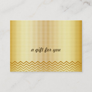 Guld Chevron Salon and Spa Gift Certificate Rabattkort