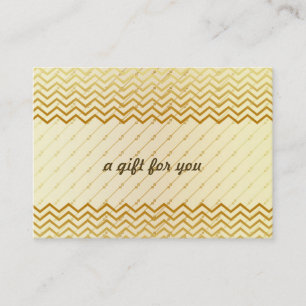 Guld Chevron Salon and Spa Gift Certificate Rabattkort