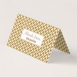 Guld Chevron Visitkort
