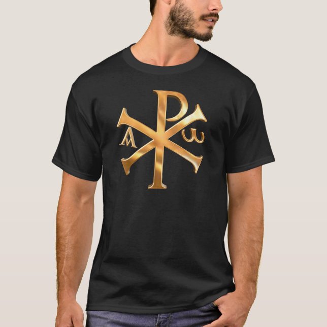 Guld- Chi-Rho T-shirt (Framsida)