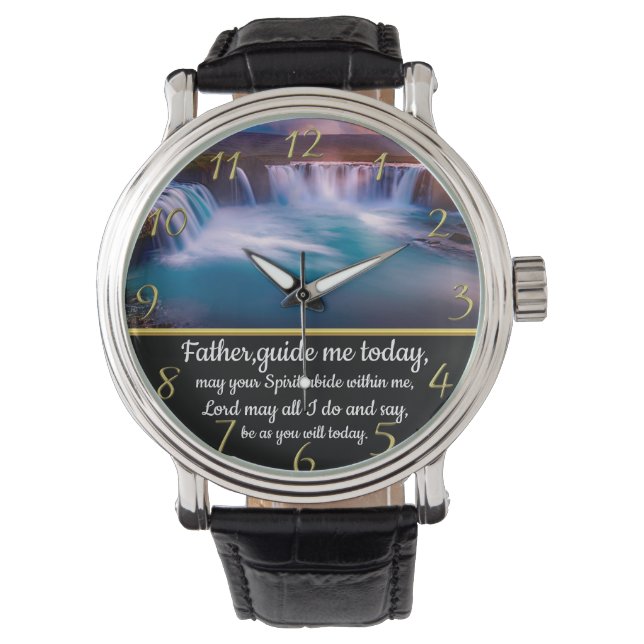 Guld Christian Faith kor med Far.. Armbandsur (Framsida)