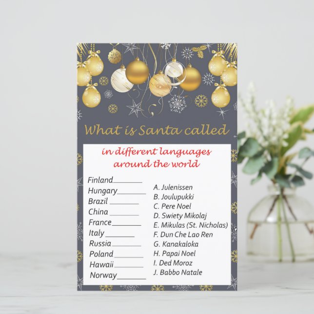Guld christmas leksak christmas värld runt (Stående Fram)