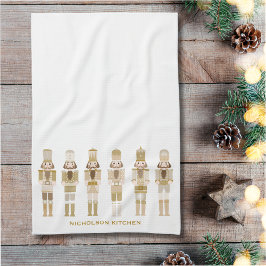 GULD CHRISTMAS NUTCRACKERS KÖKSHANDDUK
