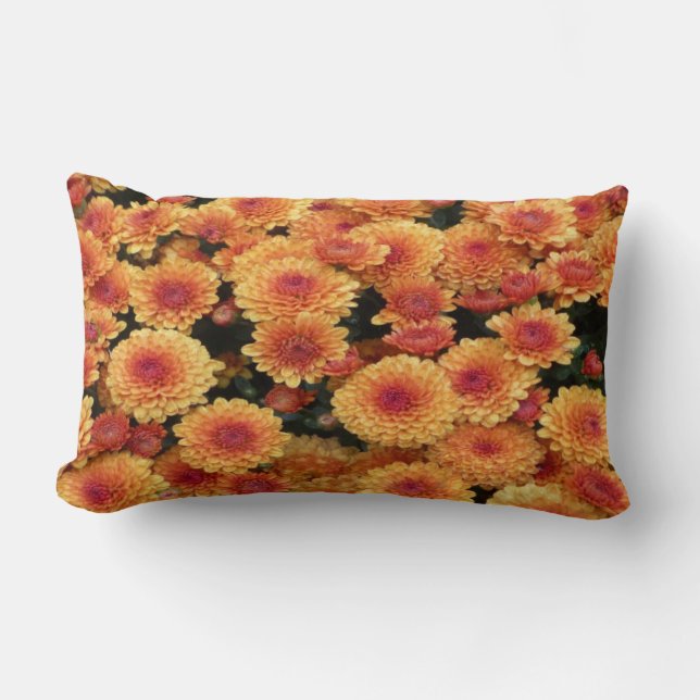 Guld Chrysanthemums Lumbarkudde (Framsida)
