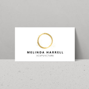Guld Circle Acupuncture, Healer, Hälsa Visitkort