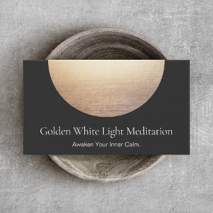 Guld Circle Elegant minimalist Black Visitkort