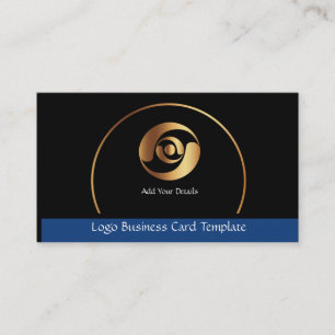 Guld Circles Corporate Logotyp - Enkel Guld-Logoty Visitkort