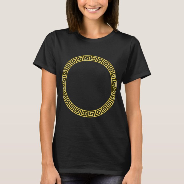 guld cirkel oändlig t shirt (Framsida)