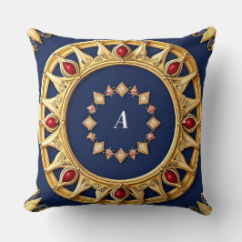 Guld-cirkulär design kudde